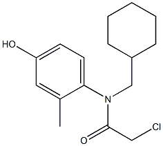 2-chloro-N-(cyclohexylmethyl)-N-(4-hydroxy-2-methylphenyl)acetamide Structure