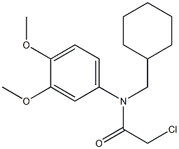 2-chloro-N-(cyclohexylmethyl)-N-(3,4-dimethoxyphenyl)acetamide|