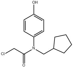 2-chloro-N-(cyclopentylmethyl)-N-(4-hydroxyphenyl)acetamide,1397198-31-0,结构式