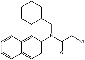 2-chloro-N-(cyclohexylmethyl)-N-(naphthalen-2-yl)acetamide Structure