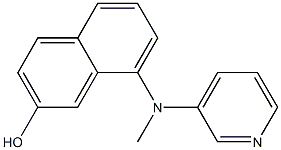 8-((pyridin-3-yl)methylamino)naphthalen-2-o1 结构式
