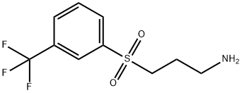 3-(3-(trifluoromethyl)phenylsulfonyl)propan-1-amine Structure