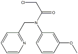 2-chloro-N-(3-methoxyphenyl)-N-((pyridin-2-yl)methyl)acetamide|