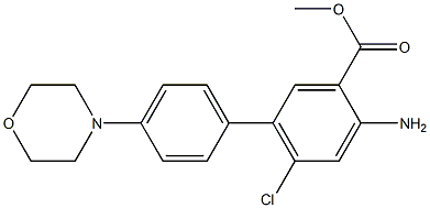 Methyl 4-amino-6-chloro-4′-(4-morpholinyl)[1,1′-biphenyl]-3-carboxylate,1398332-25-6,结构式