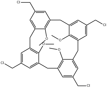 p-Chloromethyl-methoxy-calix[4]arene 结构式