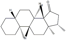17β-Methyl-5α-androstan-15-one,14012-10-3,结构式