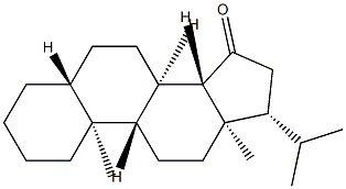 20-メチル-5α-プレグナン-15-オン 化学構造式
