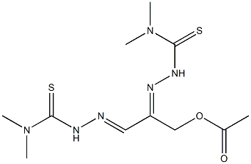 acetyl 2,3-dioxopropanal-di-(4,4-dimethylthiosemicarbazone) Structure