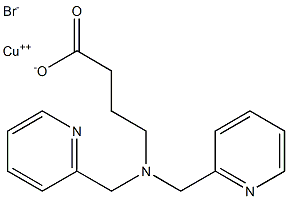 N,N-(bis(2-pyridylmethyl)-gamma-aminobutyrato)copper(II),140160-00-5,结构式