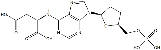 2',3'-dideoxyadenylosuccinate 结构式