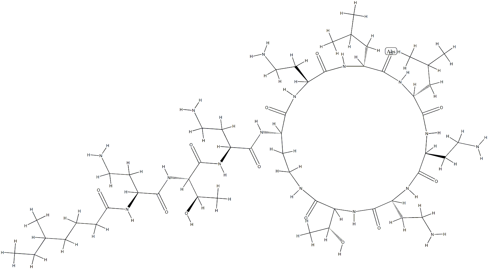 Colistina [INN-Spanish] Structure