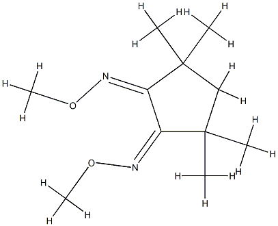 Cyclopentane-1,2-dione, 3,3,5,5-tetramethyl-, bis(o-methyloxime)-, (Z, Z)- 化学構造式