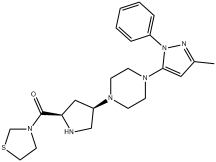 Teneligliptin (2R,4R)-Isomer 化学構造式