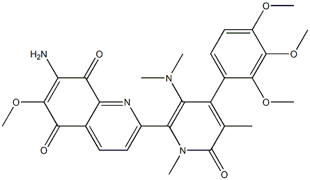 tri-1',5',5'-N,N,N-mono-8'-O-methylstreptonigrone Structure