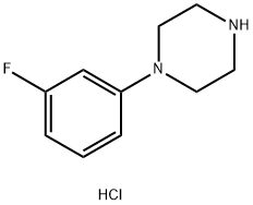 1-(3-fluorophenyl)piperazine hydrochloride 结构式