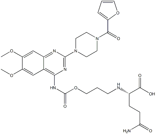 140486-68-6 poly-N(5)-(3-hydroxypropylglutamine)-prazosin carbamate