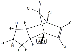 2β,4,5,6,7,8,8-Heptachloro-4β,7β-methano-3a,4,7,7a-tetrahydroindane Structure