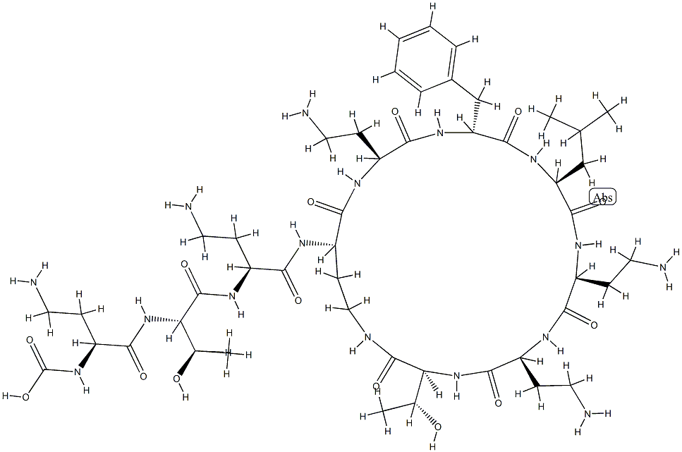 POLYMYXINE,1406-11-7,结构式