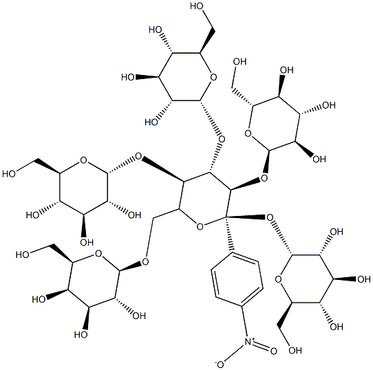 4-nitrophenyl 4(5)-O-galactosylmaltopentaoside Structure