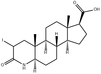 4-Aza-5androstan-1-ene- 3-one-17carboxylic acid Struktur