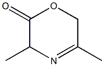 2H-1,4-Oxazin-2-one,3,6-dihydro-3,5-dimethyl-(9CI) Structure