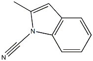 1H-Indole-1-carbonitrile,2-methyl-(9CI) 结构式