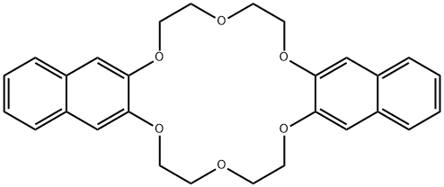 Di-(2,3-naphtho)-18-crown-6 化学構造式