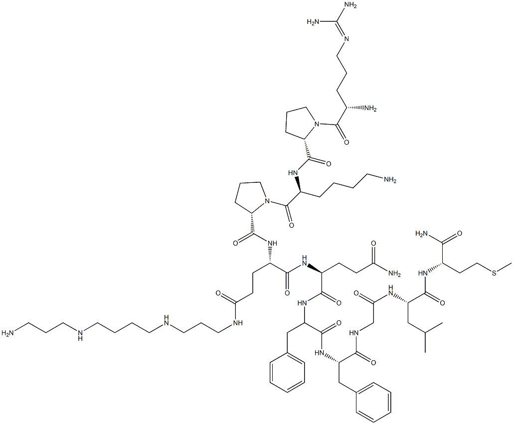 substance P, N-spermine-Gln(5)- Structure