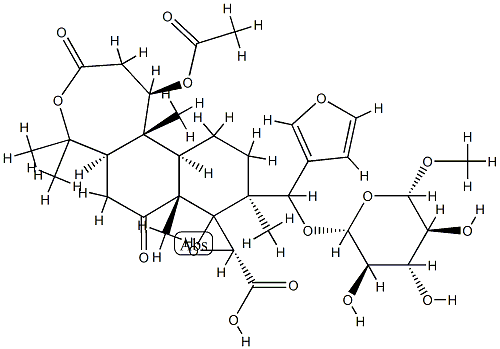 NOMILIN17-BETA-D-GLUCOPYRANOSIDE Structure