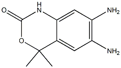 2H-3,1-Benzoxazin-2-one,6,7-diamino-1,4-dihydro-4,4-dimethyl-(9CI),141311-98-0,结构式