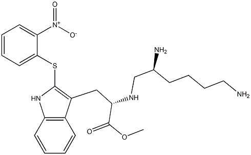 Lys-psi(CH2NH)-Trp(Nps)-OMe 结构式