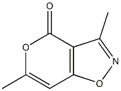 4H-Pyrano[3,4-d]isoxazol-4-one,3,6-dimethyl-(8CI,9CI) Struktur