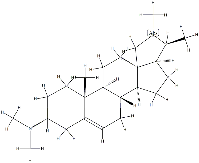 N,N-Dimethylconanin-5-en-3α-amine Structure