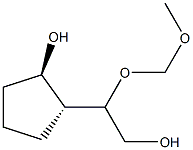 Cyclopentaneethanol, 2-hydroxy--ba--(methoxymethoxy)-, [1-alpha-(R*),2-alpha-]- (9CI) 结构式