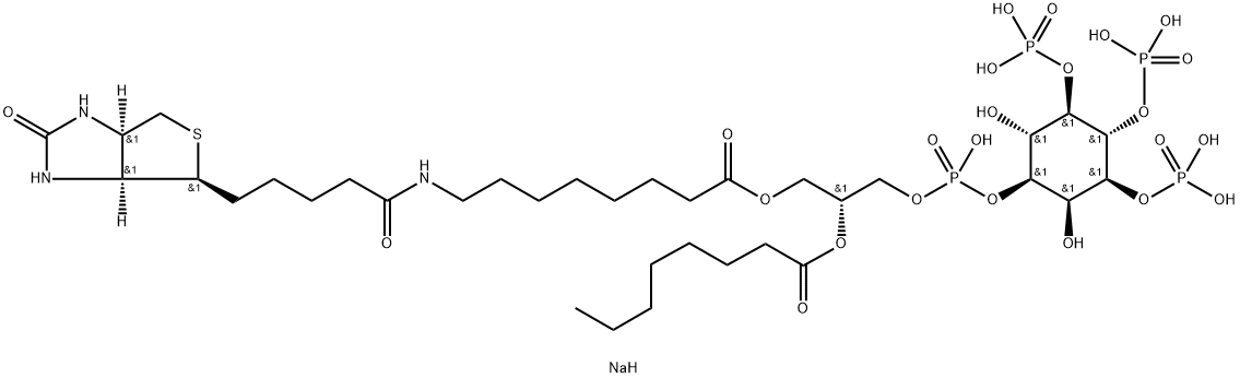 PtdIns-(3,4,5)-P3-biotinamide (sodium salt),1415684-80-8,结构式