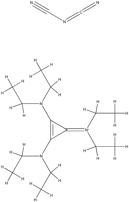 1,2,3-Tris(diethylamino)cyclopropenium dicyanamide Struktur