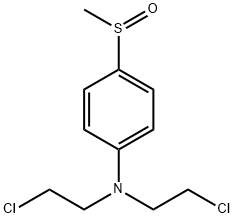 4-(methylsulfinyl)phenyl nitrogen mustard Structure