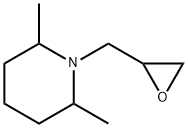 2,6-ジメチル-1-[(オキシラン-2-イル)メチル]ピペリジン 化学構造式