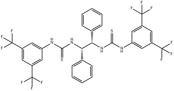 N,N''-[(1S,2S)-1,2-diphenyl-1,2-ethanediyl]bis[N'-[3,5-bis(trifluoroMethyl)phenyl]-Thiourea Struktur