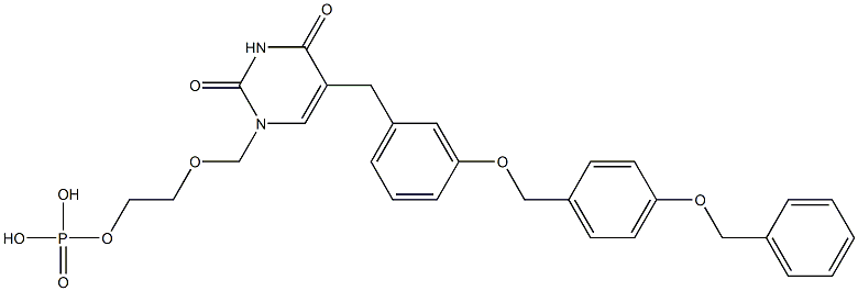 benzyoxybenzyloxybenzylacyclouridine monophosphate Structure