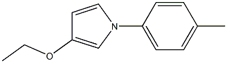 1H-Pyrrole,3-ethoxy-1-(4-methylphenyl)-(9CI) Structure