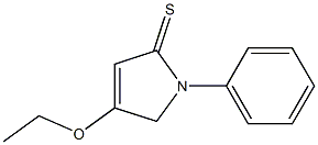 2H-Pyrrole-2-thione,4-ethoxy-1,5-dihydro-1-phenyl-(9CI) Structure