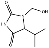 2,4-Imidazolidinedione,1-(hydroxymethyl)-5-(1-methylethyl)-(9CI) Structure