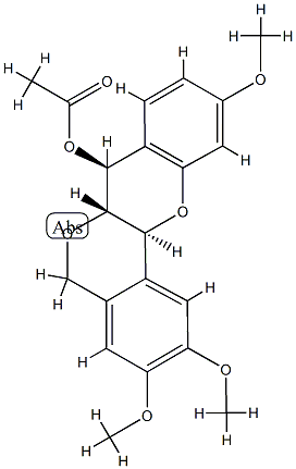 (6aS)-5,6aβ,7,12aα-Tetrahydro-2,3,10-trimethoxy[2]benzopyrano[4,3-b][1]benzopyran-7β-ol acetate|