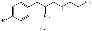 (S)-4-(2-aMino-3-((2-aMinoethyl)aMino)propyl)phenol hydrochloride( 化学構造式