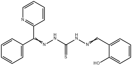 1-(phenyl-2-pyridyl)carbylidene-5-salicylidenethiocarbohydrazone Struktur