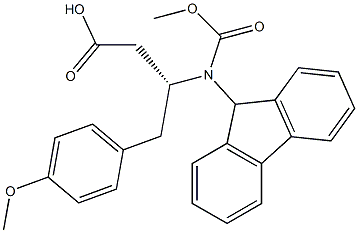 (9H-Fluoren-9-yl)MethOxy]Carbonyl (R)-3-Amino-4-(4-methoxy-phenyl)-butyric acid Struktur