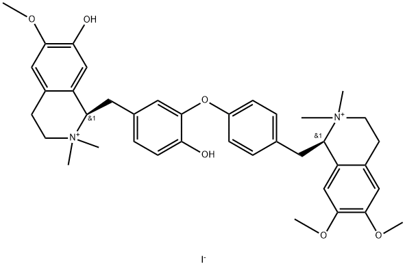 N,N'-diMethyldaurisoline iodide Struktur