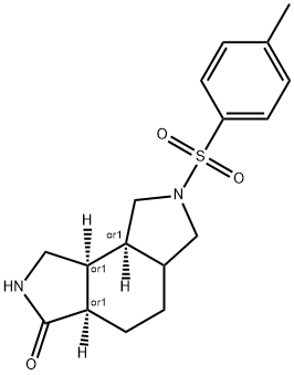 (3AR,8AS,8BS)-7-甲苯磺酰十氢吡咯并[3,4-E]异吲哚-3(2H)-酮,1422285-60-6,结构式