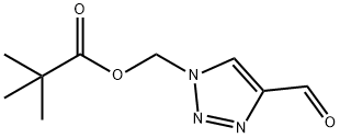 (4-formyl-1H-[1,2,3]-triazol-1-yl)methyl pivalate, 1423037-50-6, 结构式